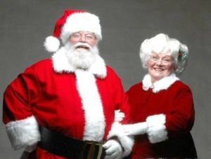 Mrs. Claus with her husband