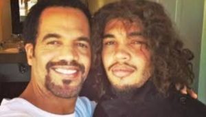 Kristoff St. John with his son