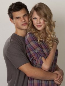 Taylor Lautner with his ex-girlfriend Taylor Swift