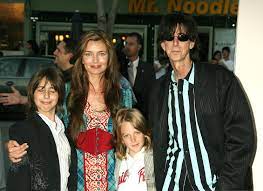 Paulina Porizkova with her husband & kids