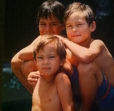Danny Fujikawa with his brothers
