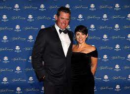 Lee Westwood with his ex-wife Laurae