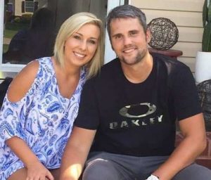 Ryan Edwards with his wife