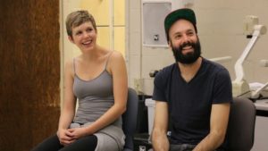 Jack Conte with his wife