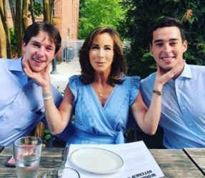 Mary Bubala with her sons