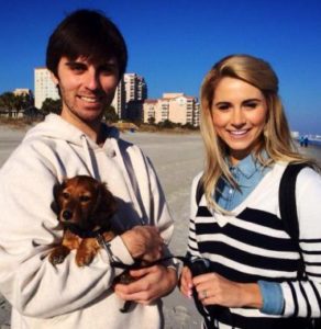 Laura Rutledge with her brother David