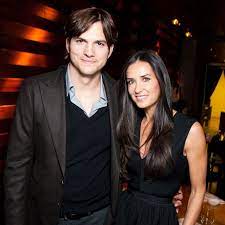 Ashton Kutcher with his ex-wife Demi