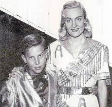 Hank Williams Jr. with his mother