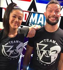 Bayley with her brother