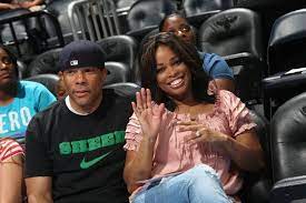 Pam Oliver with her husband