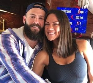 Jake Arrieta with his wife