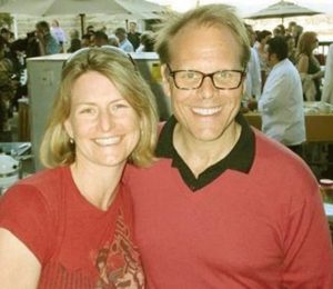 Alton Brown with his ex-wife Deanna