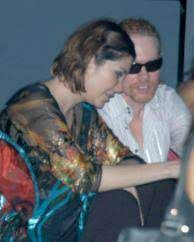 Axl Rose with his ex-girlfriend Deniz