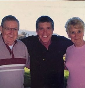 Tom Bergeron with his parents