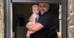 Duff Goldman with his daughter