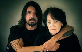 Dave Grohl with his mother