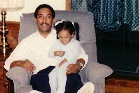 Candice Patton with her father