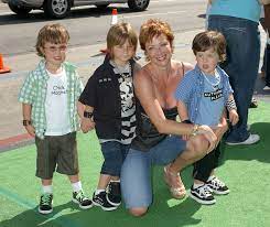 Lauren Holly with her sons