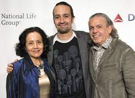 Lin-Manuel Miranda with his parents