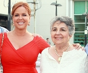 Maria Celeste Arraras with her mother