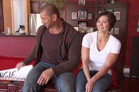 Dave Bautista with his ex-wife Angie
