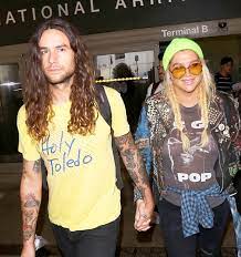 Kesha with her ex-boyfriend Brad