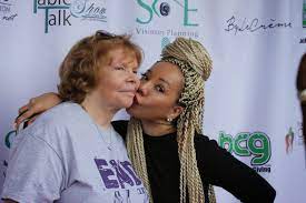 Tameka Cottle with her mother