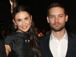 Tobey Maguire with his ex-girlfriend Demi