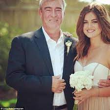 Lucy Hale with her father