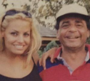 Trish Stratus with her father