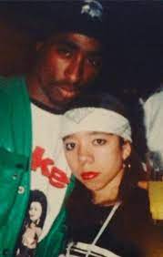 Tameka Cottle with her boyfriend Tupac