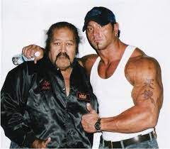 Dave Bautista with his father