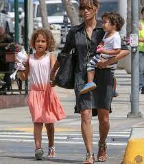 Halle Berry with her children