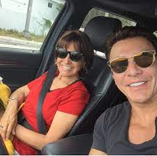 Beto Perez with his mother