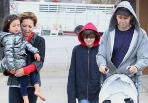 Jon Cryer with his wife & kids