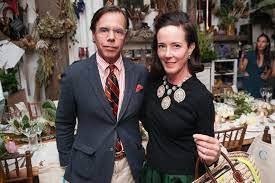 Kate Spade with her husband