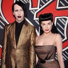 Marilyn Manson with his ex-wife Dita