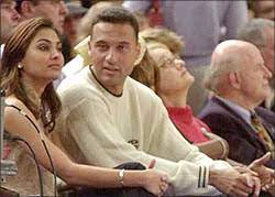 Derek Jeter with his ex-girlfriend Lara