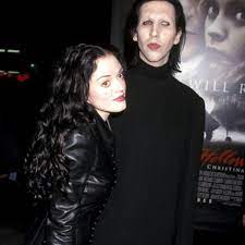 Marilyn Manson with his ex-girlfriend Rose