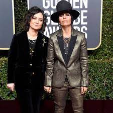 Linda Perry with her ex-wife Sara