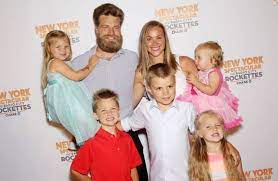 Ryan Fitzpatrick with his wife & children