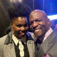 Terry Crews with his sister
