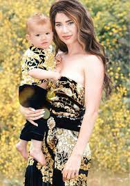 Jacqueline MacInnes Wood with her son