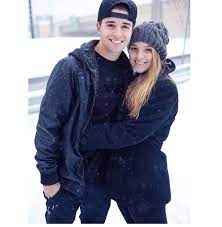 Jake Miller with his girlfriend