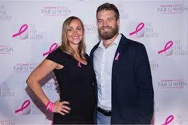 Ryan Fitzpatrick with his wife