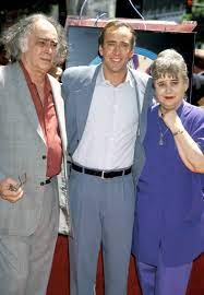 Nicolas Cage with his parents