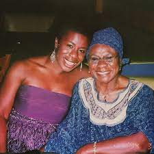 Uzo Aduba with her mother