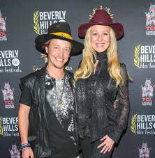 Brock Pierce with his wife