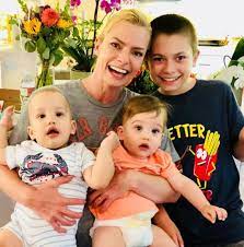 Jaime Pressly with her sons