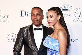 Leslie Odom Jr. with his wife